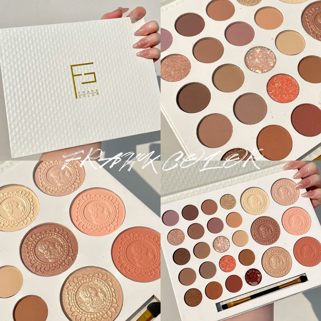 Beauty Makeup Palette - アイシャドウパレット8色,ミネラル顔料,アイメイク用品,きらめくパウダー,ビューティーフラッシュパレット,パーティー用