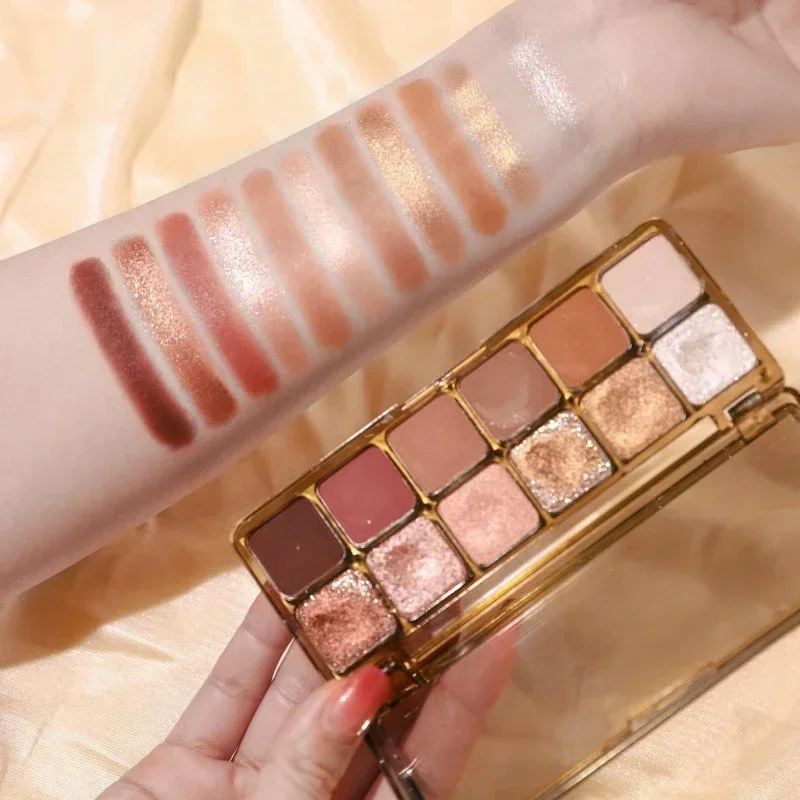 Beauty Makeup Palette - 耐久性のあるアイシャドウパレット,12色,マット,着色パウダー,マルチカラー,美容メイク