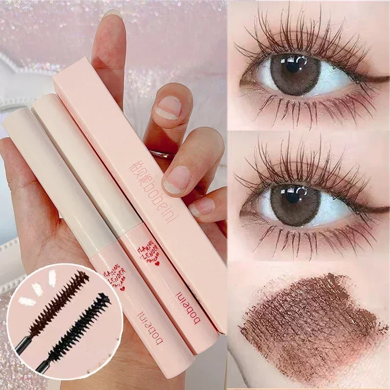 Huda Beauty Makeup Set - 防水黒茶色マスカラ持続マット速乾性超極細ブラシ延長まつげマスカラまつげエクステンションメイクアップツール