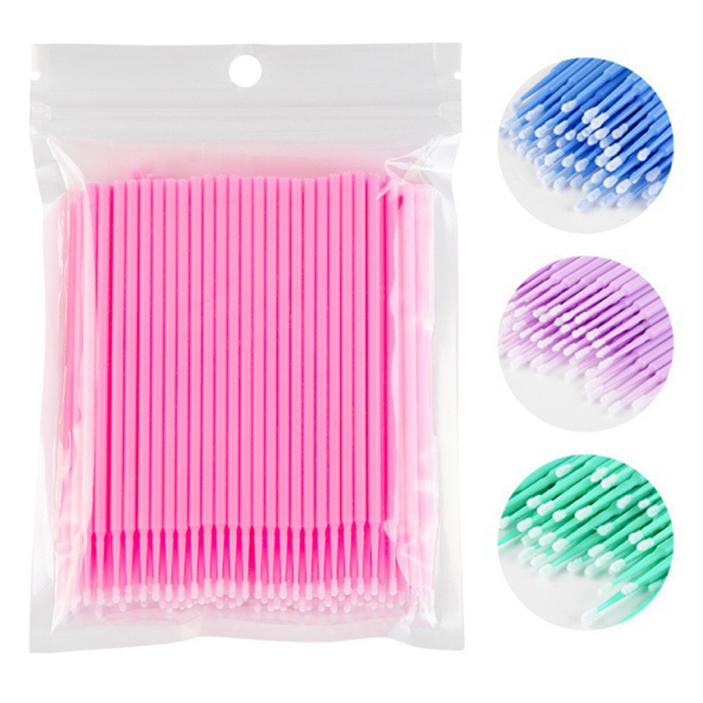 Beauty Makeup Wholesale - 500 個使い捨てまつげブラシまつげエクステンションツール綿棒マイクロブラシリップラッシュクリーニングメイクツール卸売