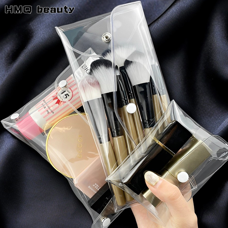 Beauty Makeup Wholesale - 透明化粧品バッグ S/M/L ポータブル PVC オーガナイザー化粧ブラシトイレタリー防水文具収納袋メイクツール