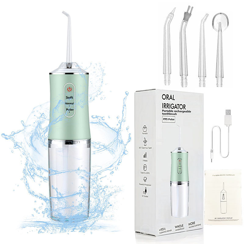 Micellar Water Cleanser - プロのフロスポータブル電動 4 ノズル歯ブラシコンボ扁桃石除去家族口腔洗浄器水デンタルフロッサー