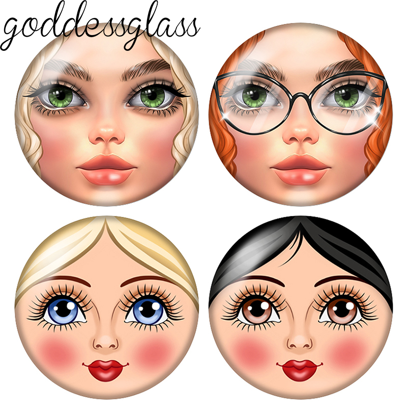 マトリョーシカ人形少女レディフェイス漫画美人の顔 10 個  - Beauty Makeup Wholesale のレビューと価格