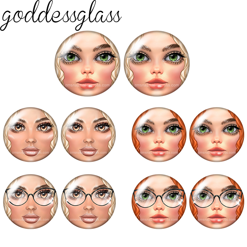 マトリョーシカ人形少女レディフェイス漫画美人の顔 10 個  - Beauty Makeup Wholesale のレビューと価格