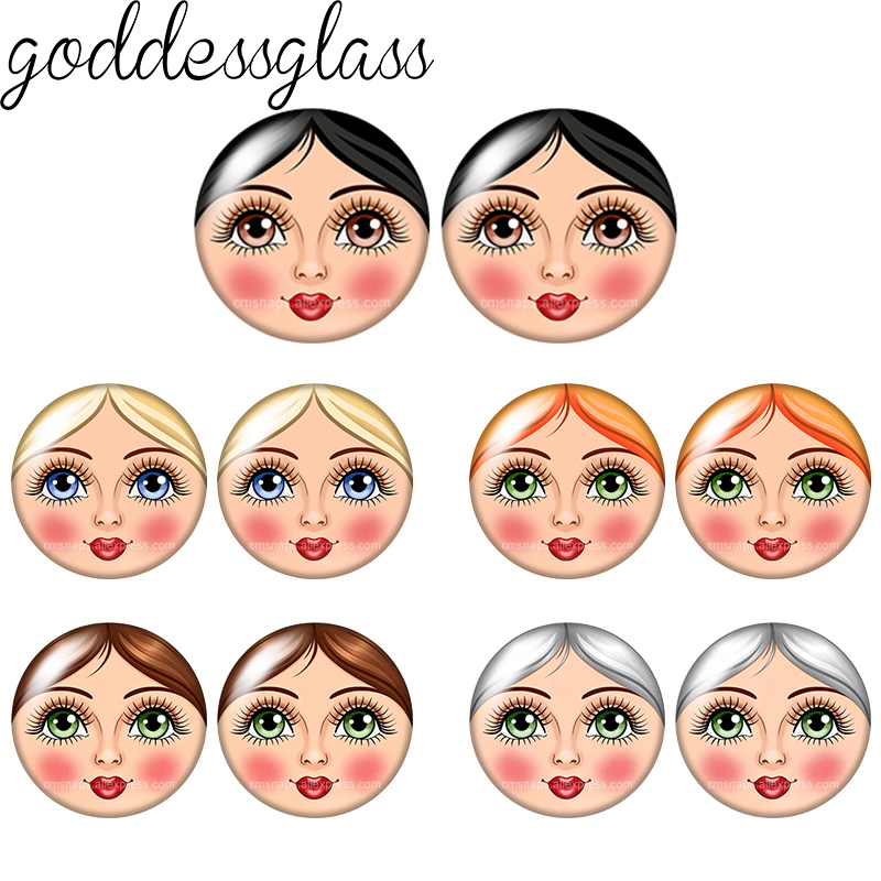 マトリョーシカ人形少女レディフェイス漫画美人の顔 10 個  - Beauty Makeup Wholesale のレビューと価格