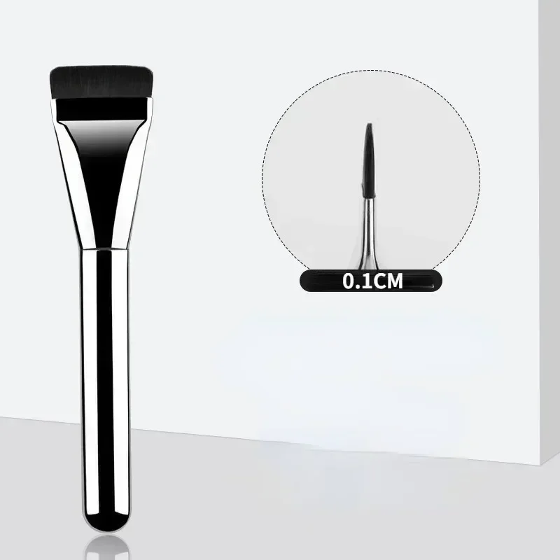 1Pc 超薄型ファンデーションブラシ軽量薄型顔輪郭ブラシフラ - Makeup Beauty Ro のレビューと価格