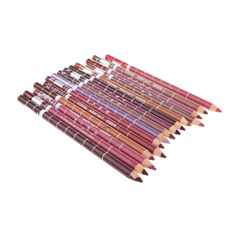 プロの防水木製リップライナー、女性のための魅力的なソフトペン - Lip Liner Pencil のレビューと価格
