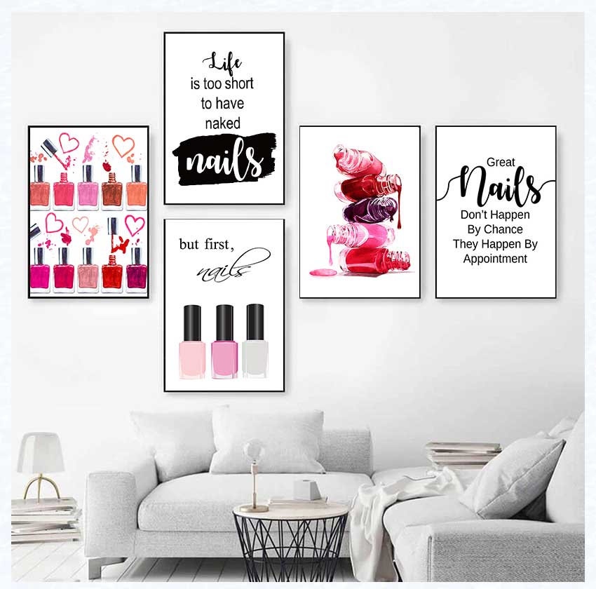 アートポスターとプリント、ネイルテックアーティストへのギフト - Makeup Is Beauty Quotes のレビューと価格