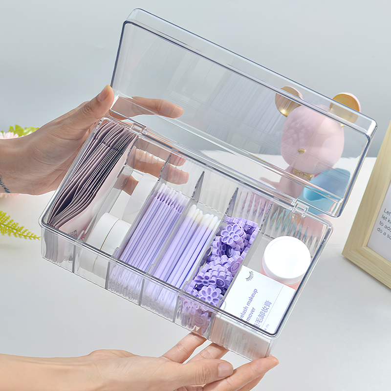 まつげ収納ボックス蓋付きデスクトップ化粧品整理ツールアクリル - Beauty Makeup Wholesale のレビューと価格