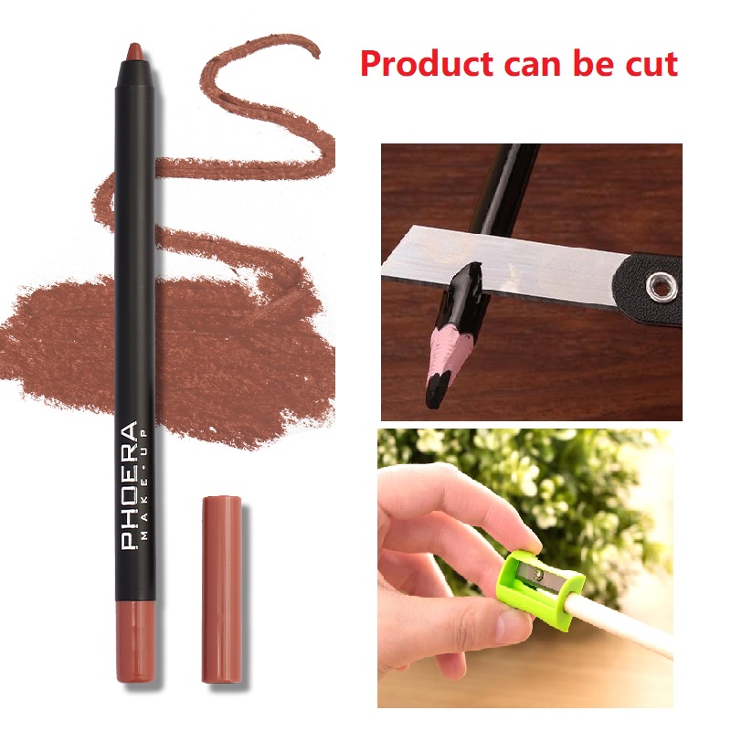 13 色の口紅ファッションポータブルリップライナー鉛筆メイク - Lip Liner Pencil のレビューと価格