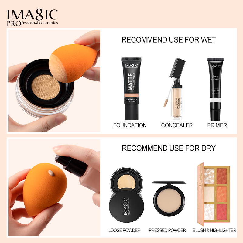 IMAGIC メイクアップスポンジプロフェッショナル化粧パフ - Beauty Makeup Wholesale のレビューと価格