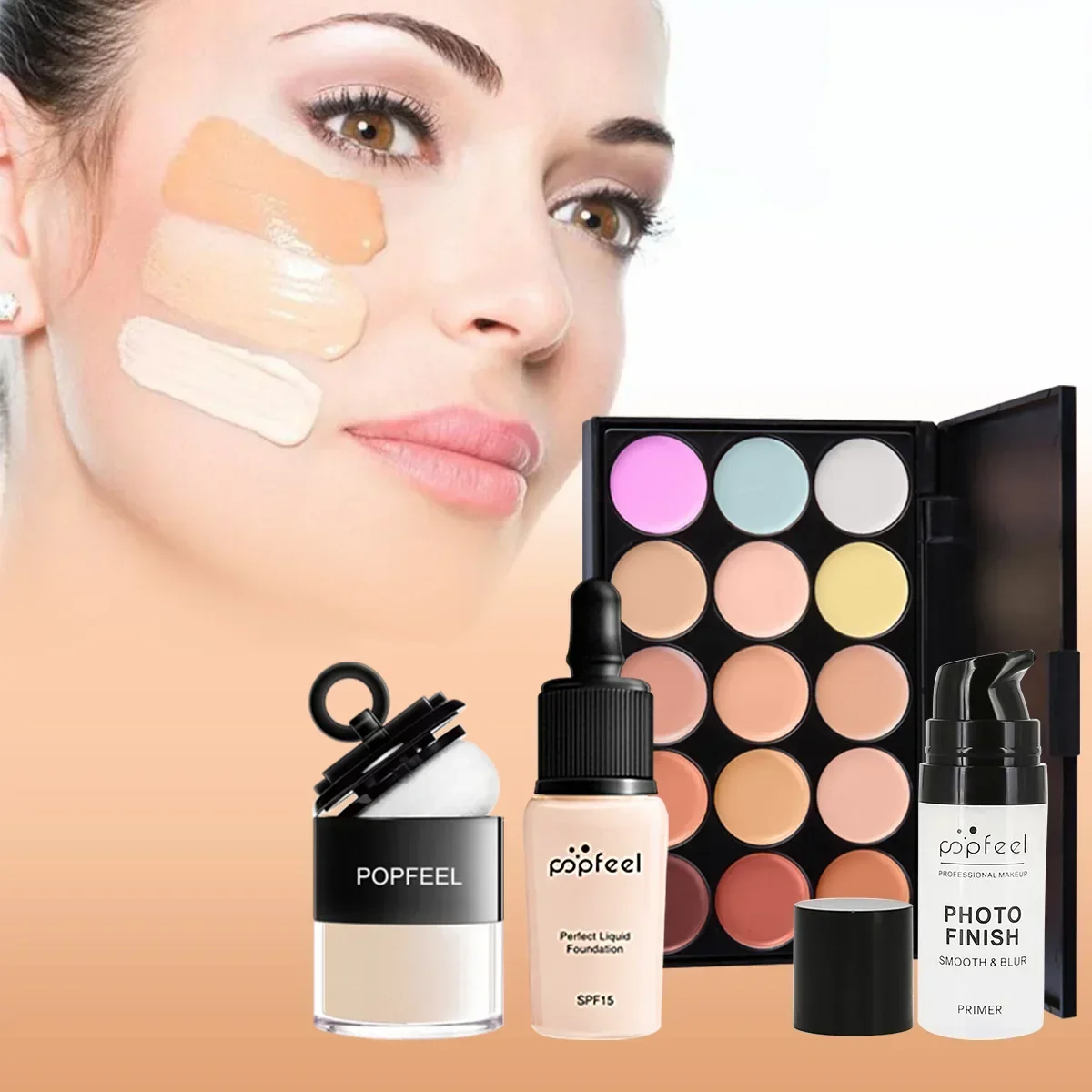 POPFEEL オールインワン メイクアップ キット ギフト - Huda Beauty Makeup Set のレビューと価格