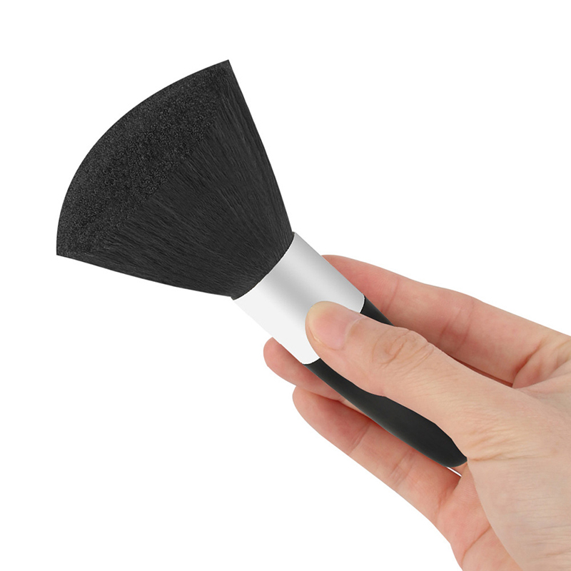 新しいソフトネックフェイスダスター理容師黒ひげブラシヘアクリ - Makeup Beauty Ro のレビューと価格