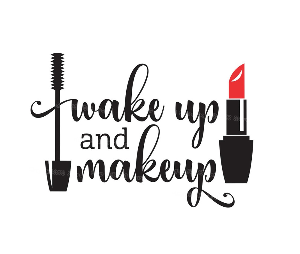 ウェイクとメイクアップ用のビニールウォールステッカー,防水ミ - Beauty Makeup Girl のレビューと価格