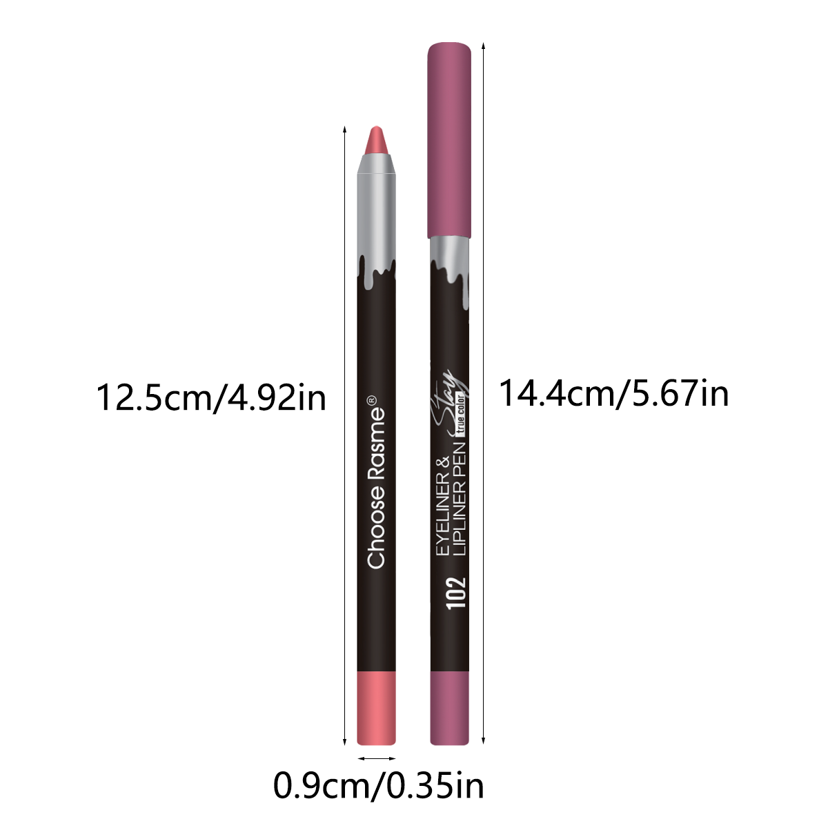 12本入りリップライナーペンシルセット、長持ちするスマッジプ - Lip Liner Pencil のレビューと価格