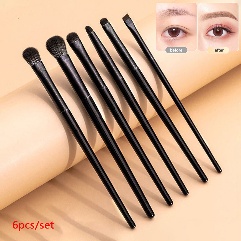 ● 6 個のアイメイクブラシセットプロフェッショナルソフト輪 - Makeup Beauty Ro のレビューと価格