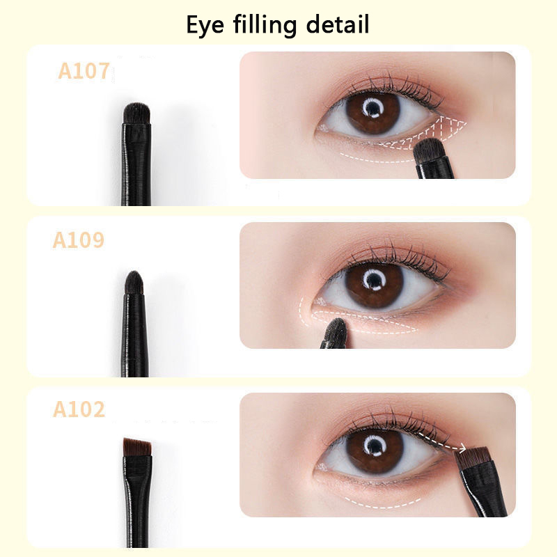 ● 6 個のアイメイクブラシセットプロフェッショナルソフト輪 - Makeup Beauty Ro のレビューと価格