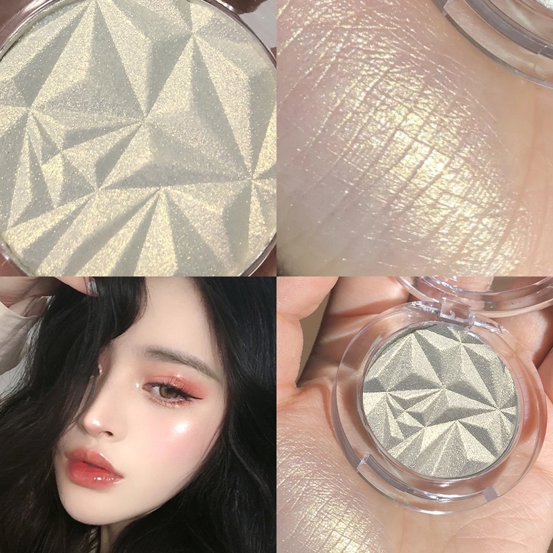 シマー ダイヤモンド グロウ ハイライター 2 色パレット  - Rare Beauty Makeup Highlighter のレビューと価格