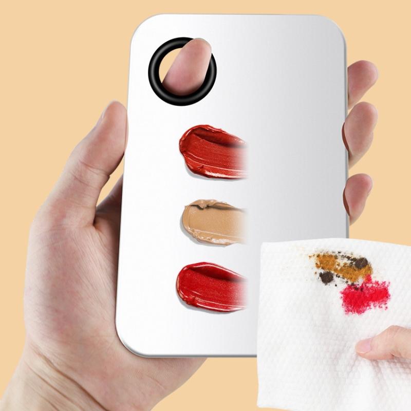 ステンレス鋼メイクアップ混合パレットファンデーションスパチュ - Beauty Makeup Palette のレビューと価格
