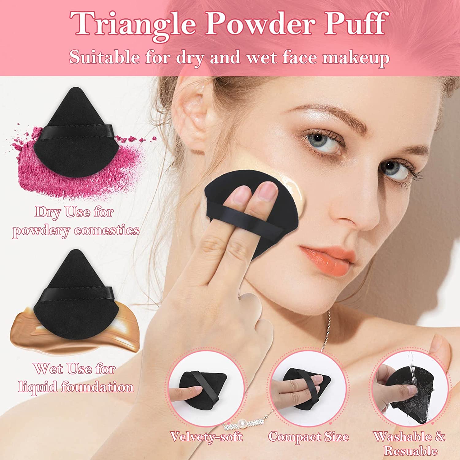 メイクアップ アプリケーター キット トライアングル メイク - Makeup Beauty Ro のレビューと価格