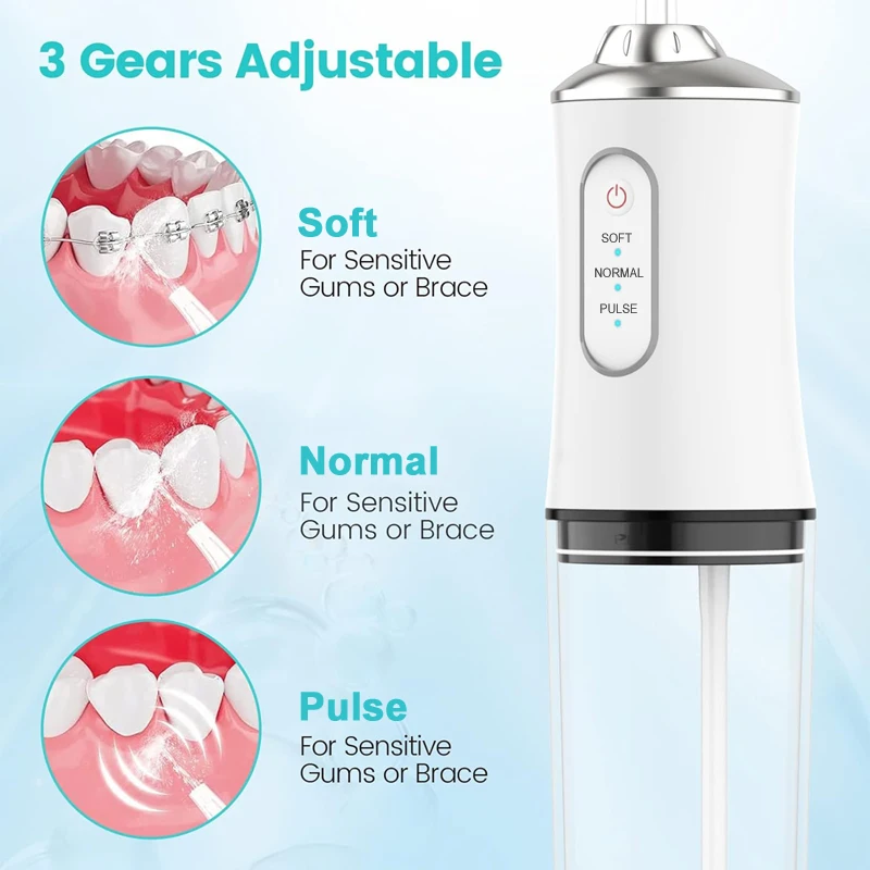 ポータブル歯科ウォーターフロッサー口腔洗浄器 USB 充電式 - Micellar Water Cleanser のレビューと価格