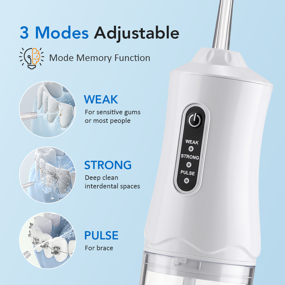 ポータブルウォーターフロッサー 3モード 1200パルス/分 - Micellar Water Cleanser のレビューと価格