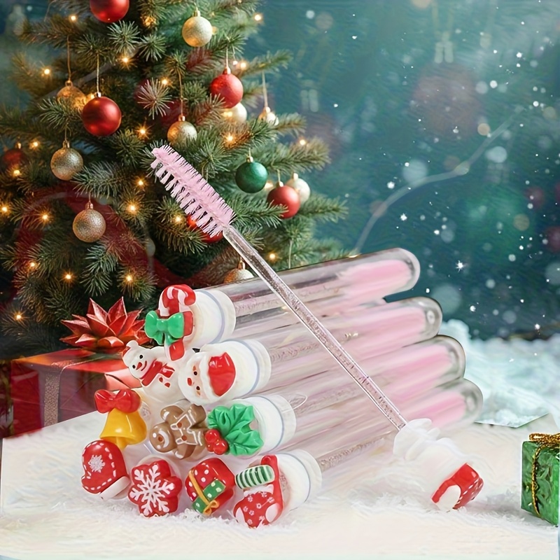 10本入りクリスマスアイラッシュブラシセット - サンタ雪の - Beauty Makeup Wholesale のレビューと価格