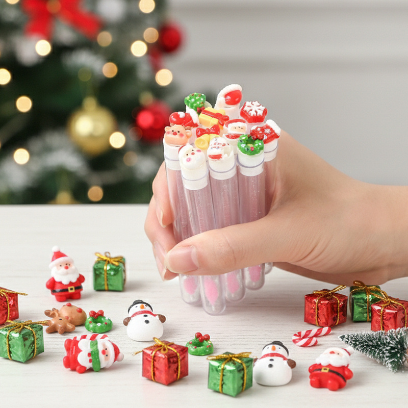 10本入りクリスマスアイラッシュブラシセット - サンタ雪の - Beauty Makeup Wholesale のレビューと価格