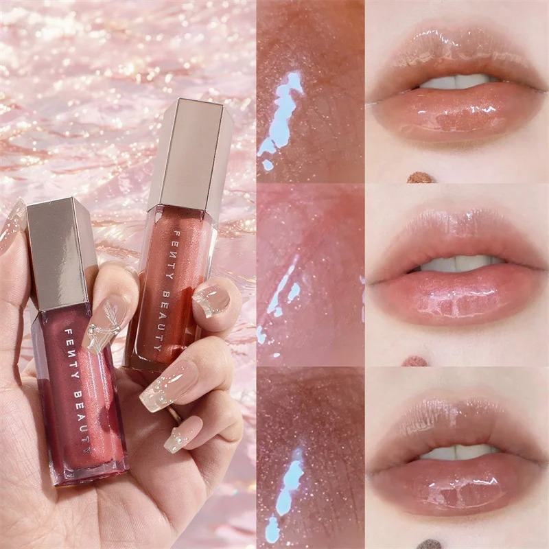 Fenty Beauty グロス ボム リップ グレイズ マ - Rare Beauty Makeup Highlighter のレビューと価格