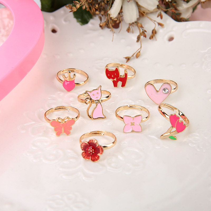 10/20 個子供かわいいリング調節可能なごっこ遊びメイクお - Beauty Makeup Girl のレビューと価格