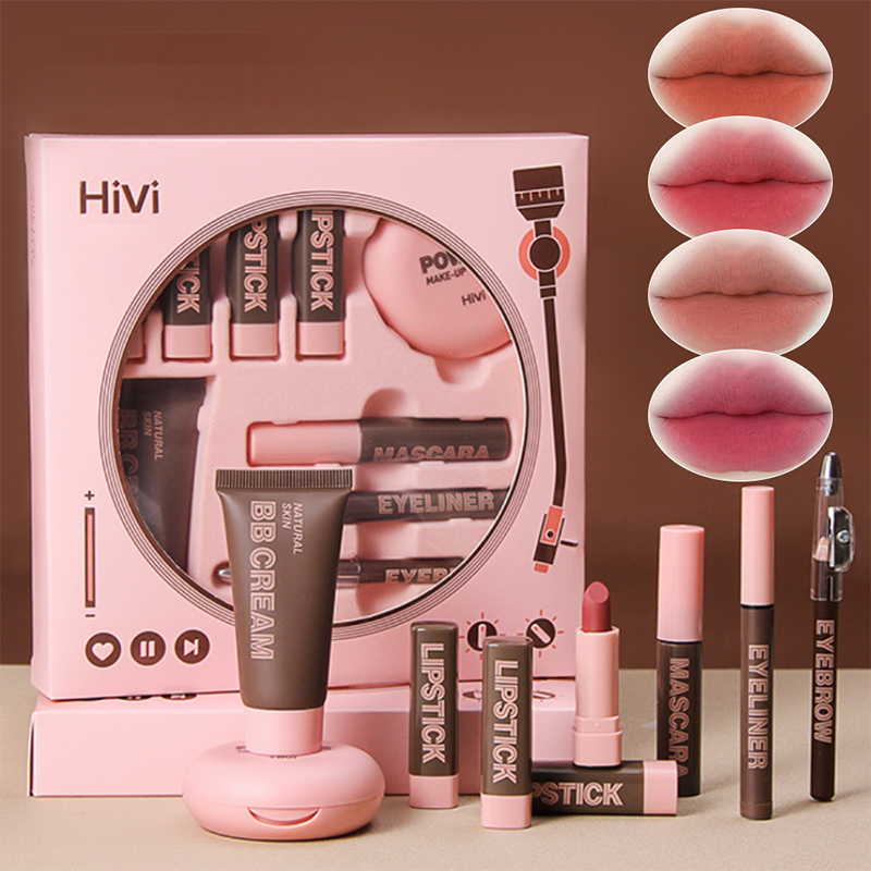 ギフトボックス 9 ピース リップスティック パウダー マス - Huda Beauty Makeup Set のレビューと価格