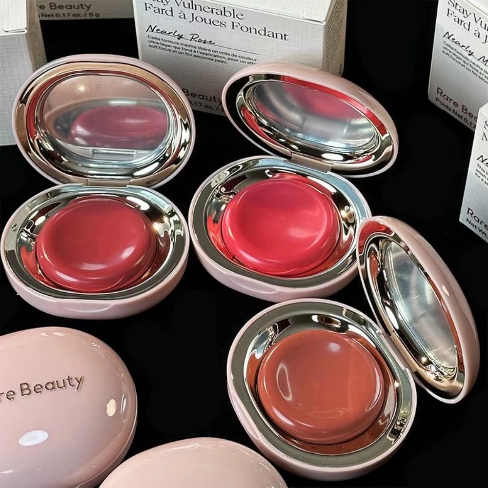 レアビューティーパウダーブラッシュポータブルメイクアップリキ - Rare Beauty Makeup Highlighter のレビューと価格