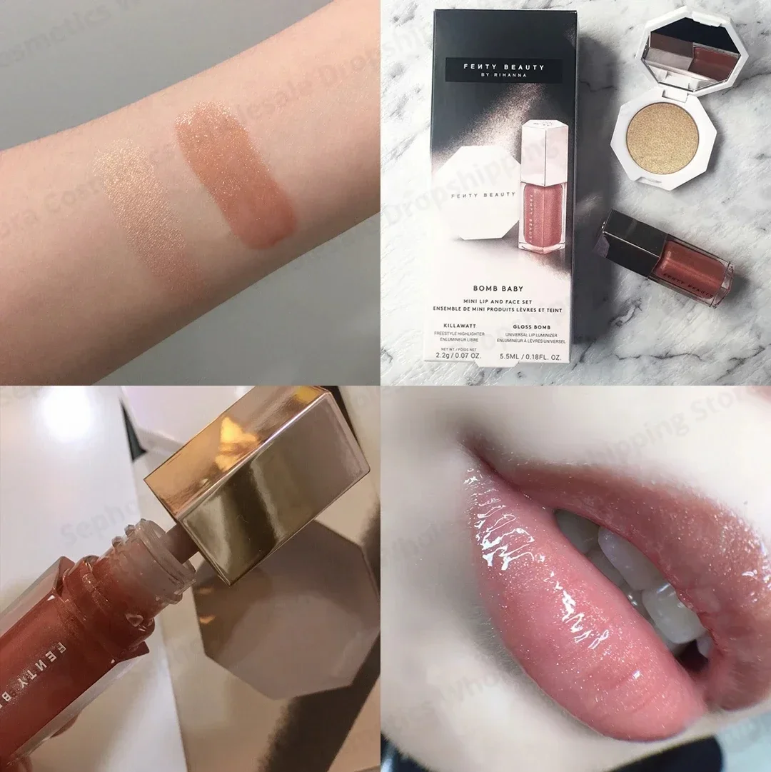 Fenty Beauty リップグロス 2 in 1 セット - Huda Beauty Makeup Set のレビューと価格