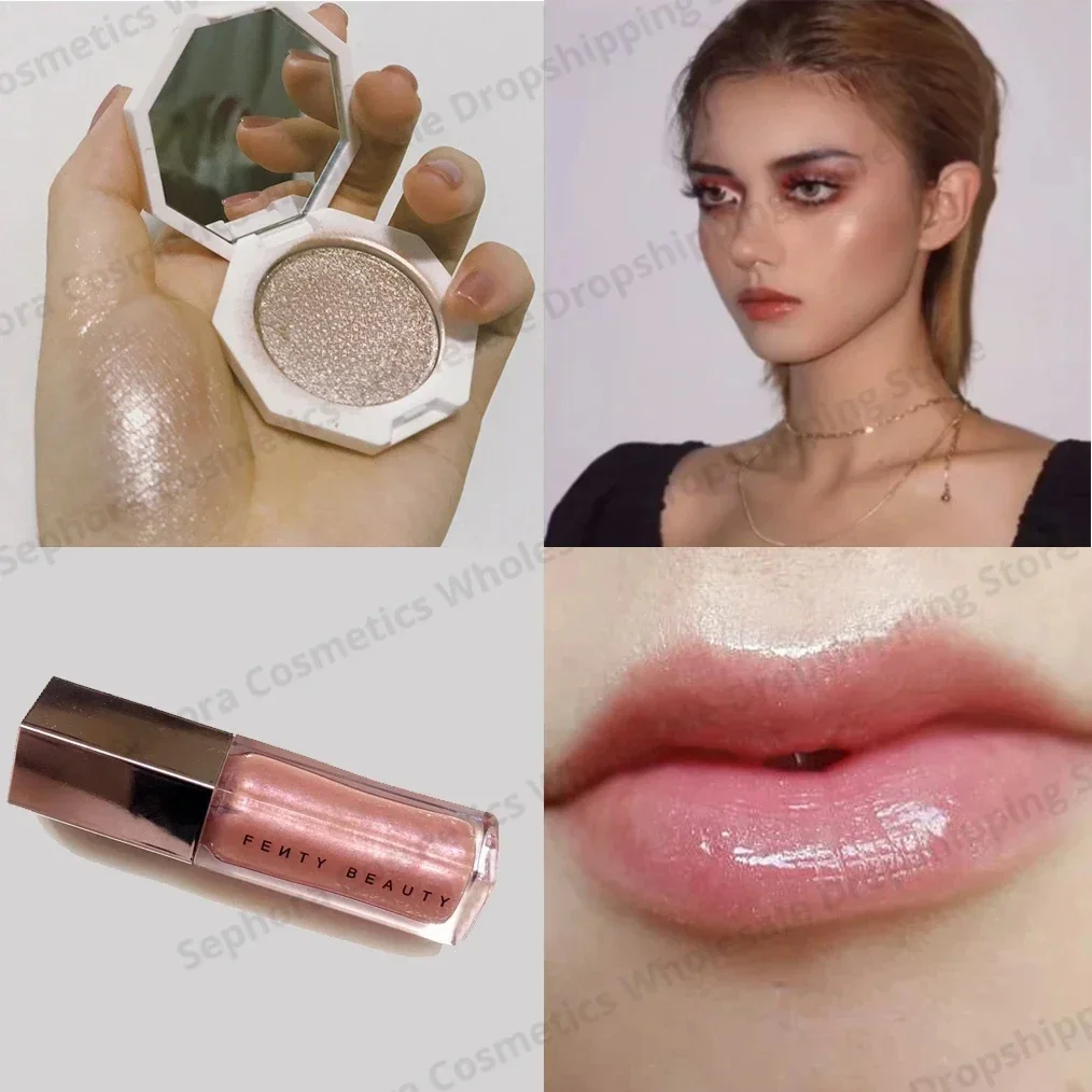 Fenty Beauty リップグロス 2 in 1 セット - Huda Beauty Makeup Set のレビューと価格