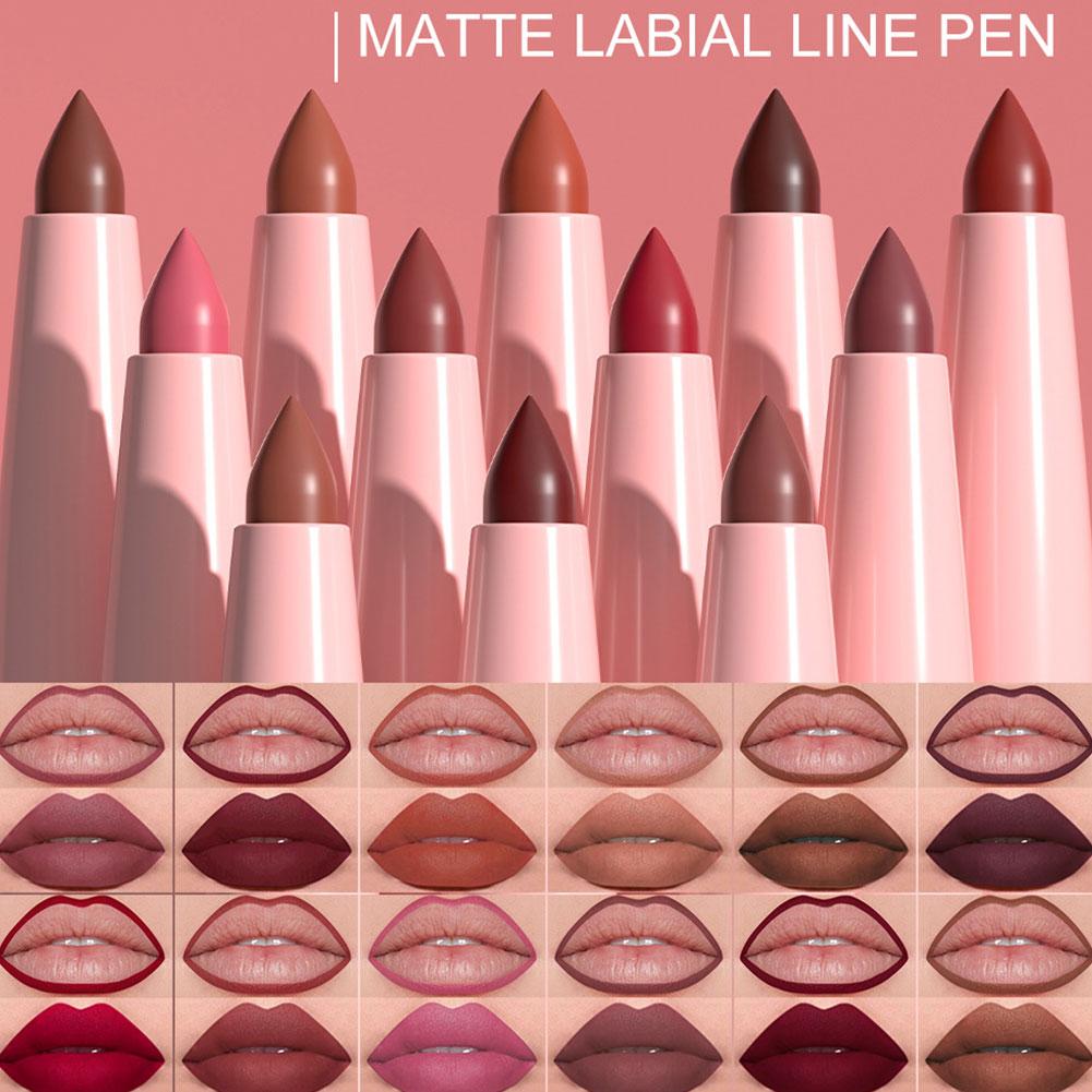 6色リップライナーペンセット、防水汗に強い、簡単に発色し、色 - Lip Liner Pencil のレビューと価格