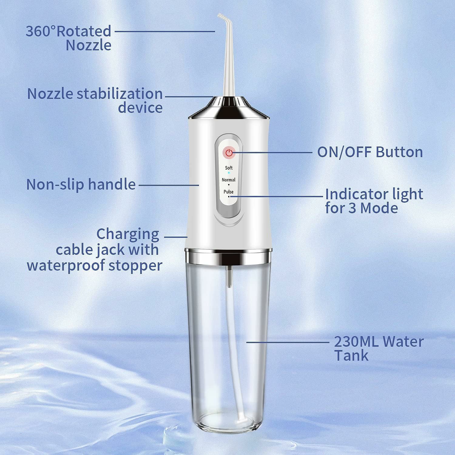 デンタルイリゲーター ウォーターフロッサー BPAフリー ノ - Micellar Water Cleanser のレビューと価格