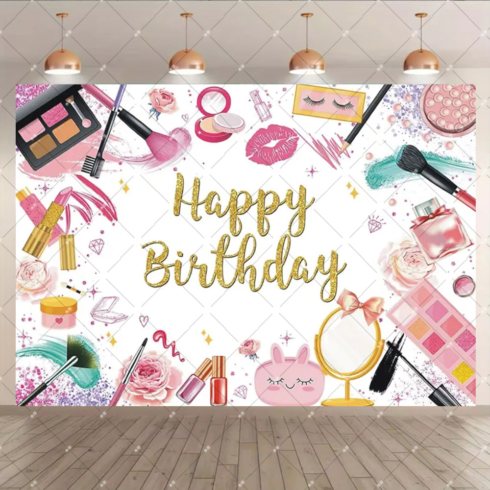 女性のためのピンクのパーソナライズされたバナーの背景,美容, - Beauty Makeup Girl のレビューと価格
