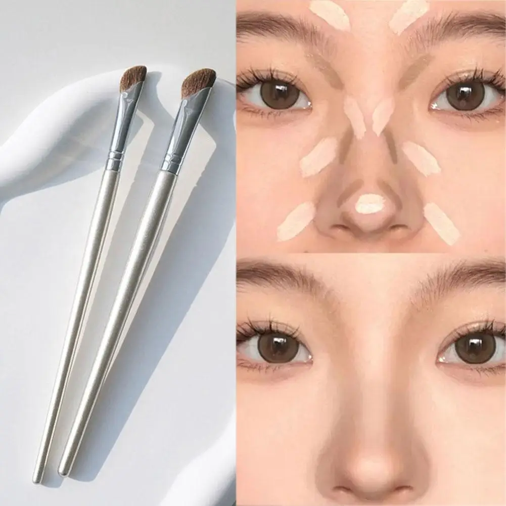 プロ仕様の斜めノーズコントゥアブラシ、フラットノーズシャドウ - Makeup Beauty Ro のレビューと価格
