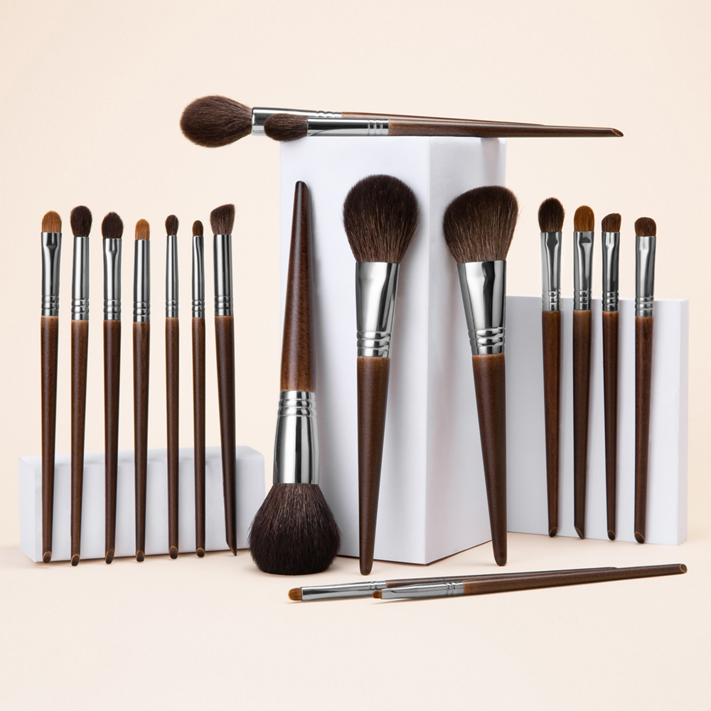 OVW ナチュラルヤギ毛メイクブラシセットプロフェッショナル - Makeup Beauty Ro のレビューと価格