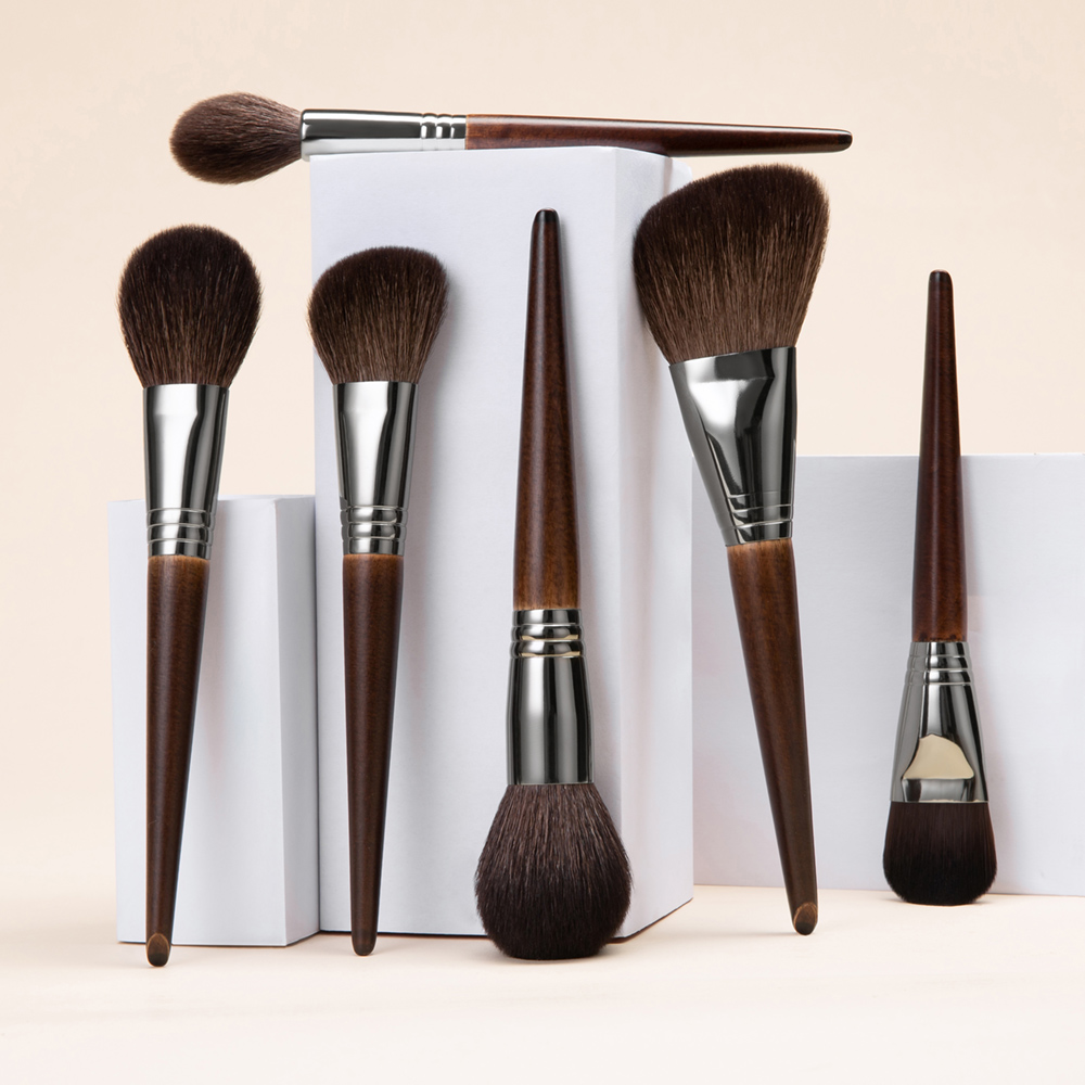 OVW ナチュラルヤギ毛メイクブラシセットプロフェッショナル - Makeup Beauty Ro のレビューと価格