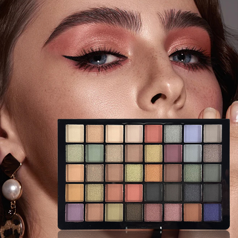 TLM 40 色のアイメイクアップヌードアイシャドウパレット - Beauty Makeup Palette のレビューと価格