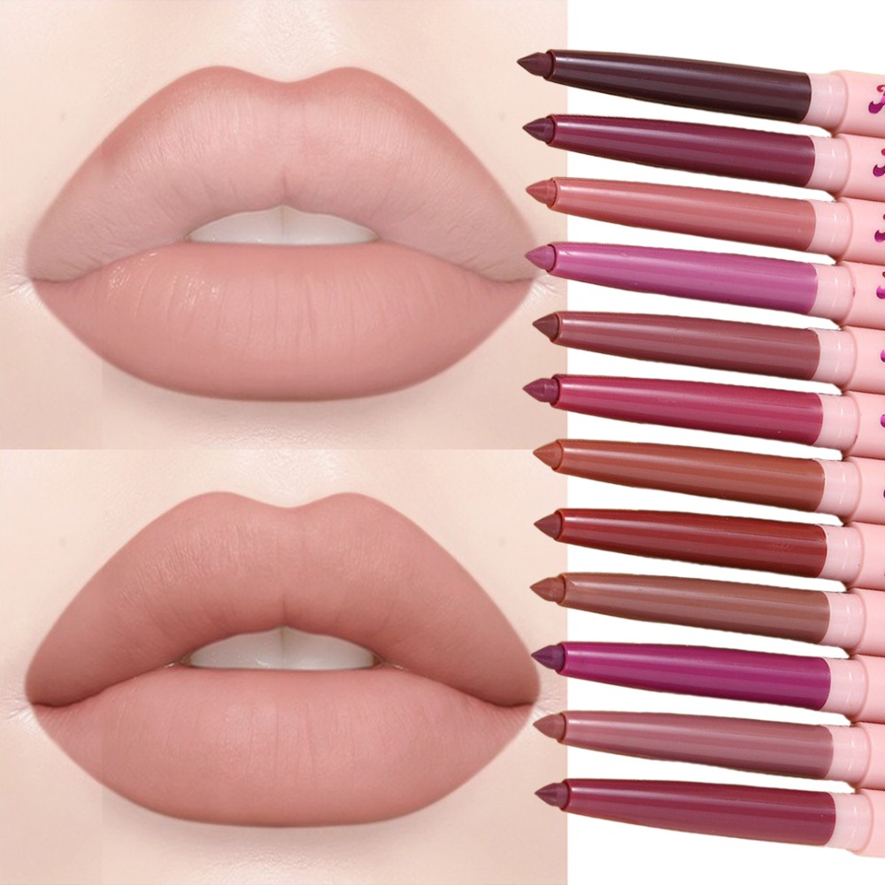 長持ちする防水マットヌードリップライナーリップスティックペン - Lip Liner Pencil のレビューと価格
